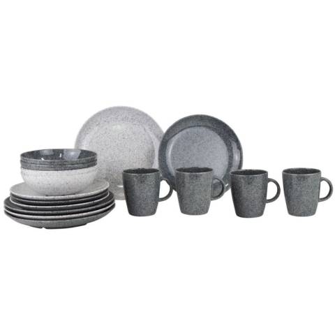 Gimex Classic Line Granite Geschirr-Set 16-teilig