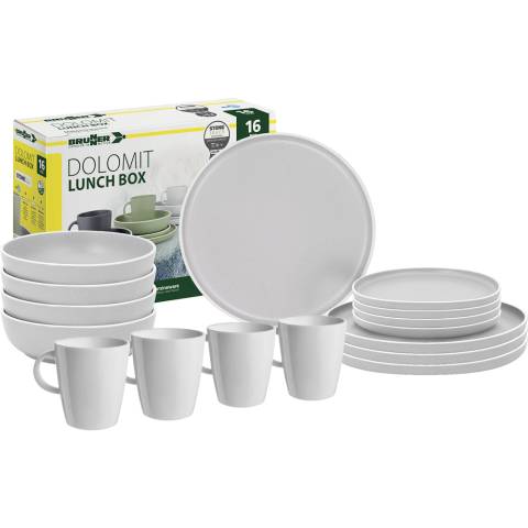 Brunner Lunch Box Dolomit White 16 tlg.