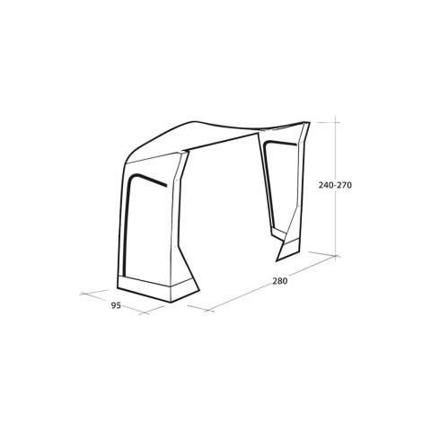 Outwell Mid/Tall Connection Park PowerAir - Busvorzelt