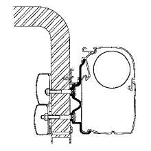 Omnistor Adapter fr Hymer Exis und Camp, Markisenlnge 4,50 m