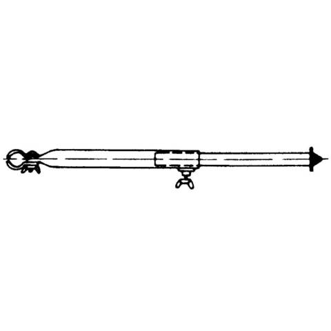 Stahl Orkansttze 22 mm - 165-260 cm