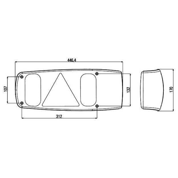 Hella Schluleuchte BBSR links