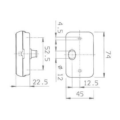 Jokon Seitenmarkierungsleuchte mit Rckstrahler