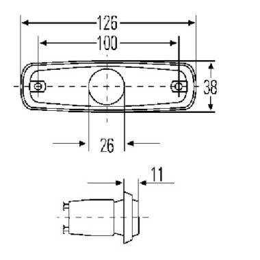 Hella Seitenbegrenzungsleuchte