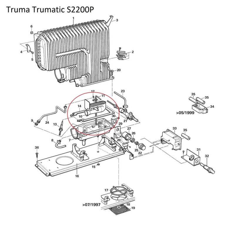 Truma Trumatic - Dichtung fr Wrmetauscher