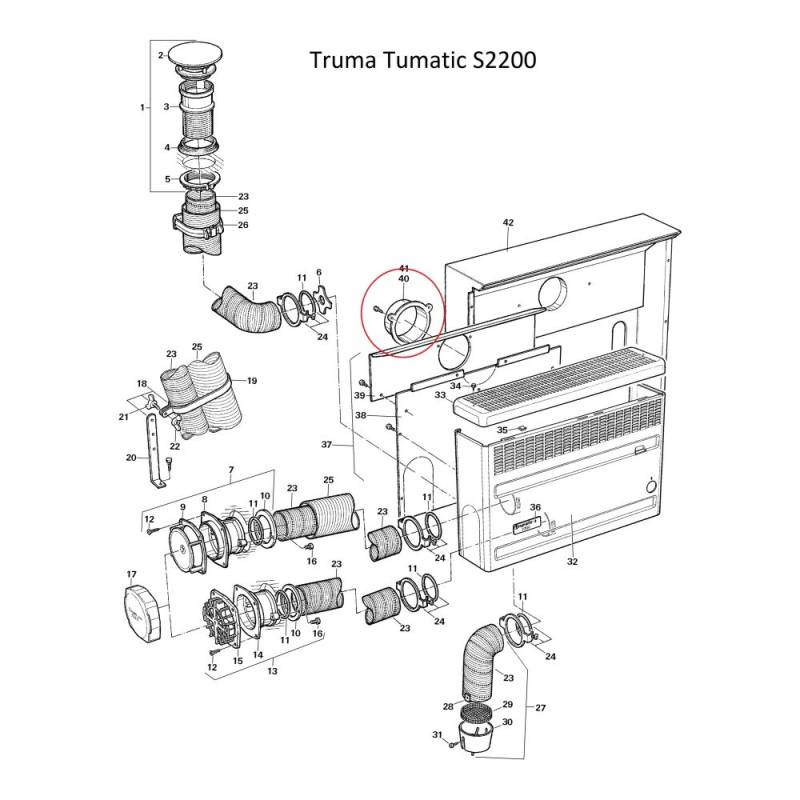 Ansaugdse DM fr Multivent Geblse TBM