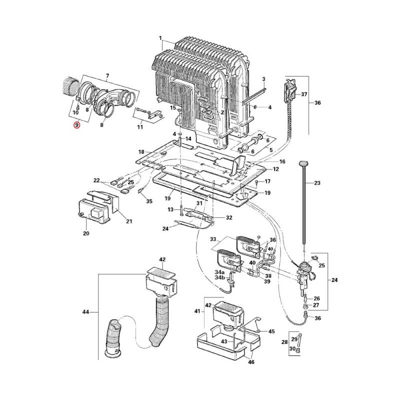 Abgasrohrbefestigung komplett