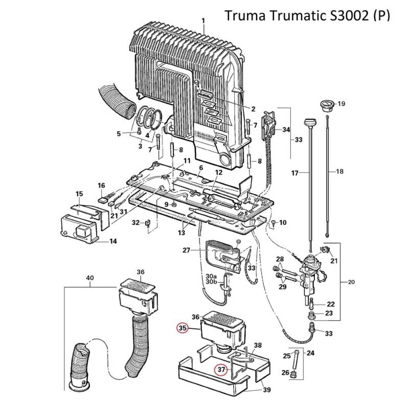 Ansaugverlngerung komplett fr Truma S-Heizung