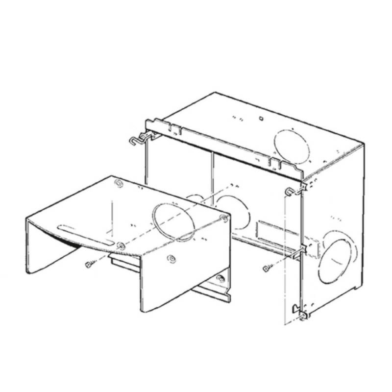 Einbaukasten kplt. fr 2 Geblse fr Truma S-Heizung