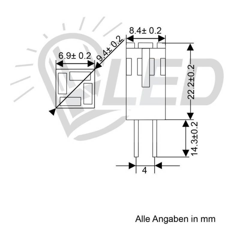Green Power LED Leuchtmittel - 12er SMD Modul