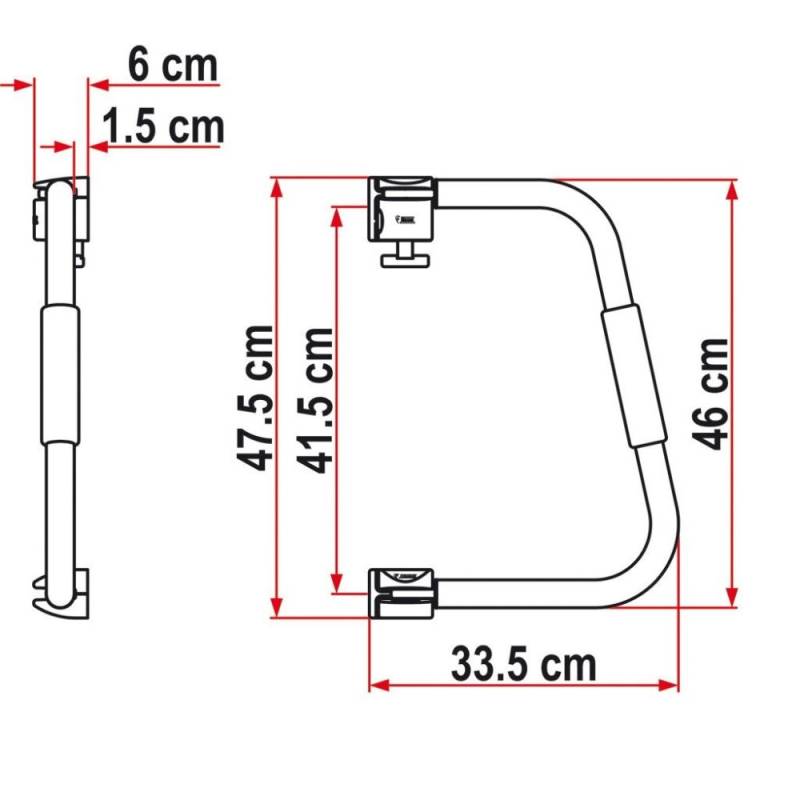 Fiamma Security 46 Bgel und Einstieghilfe