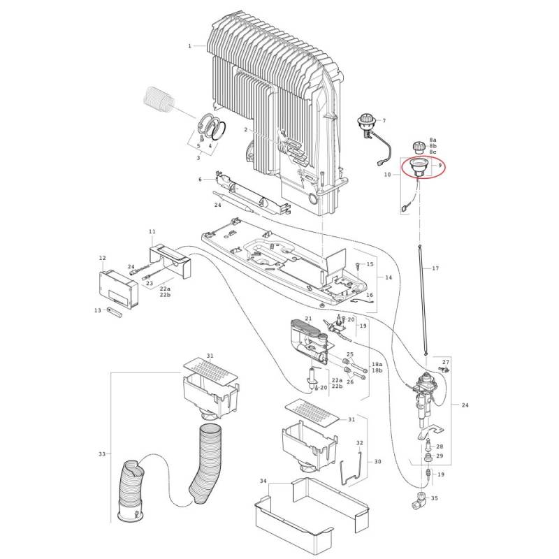 Griffbuchse fr Truma Trumatic S 3004 + S 5004