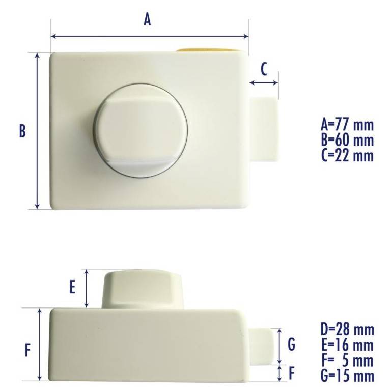 Heosafe Zusatzschloss 1958 Trsicherung