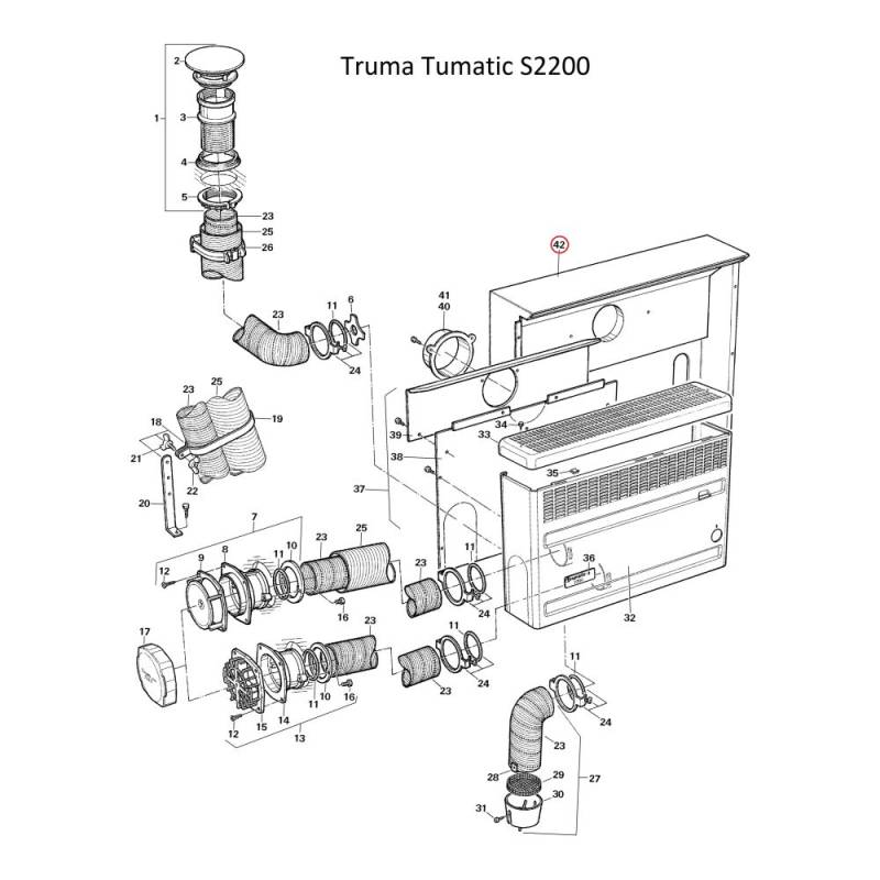 Truma Trumatic S2200 Einbaukasten Titan