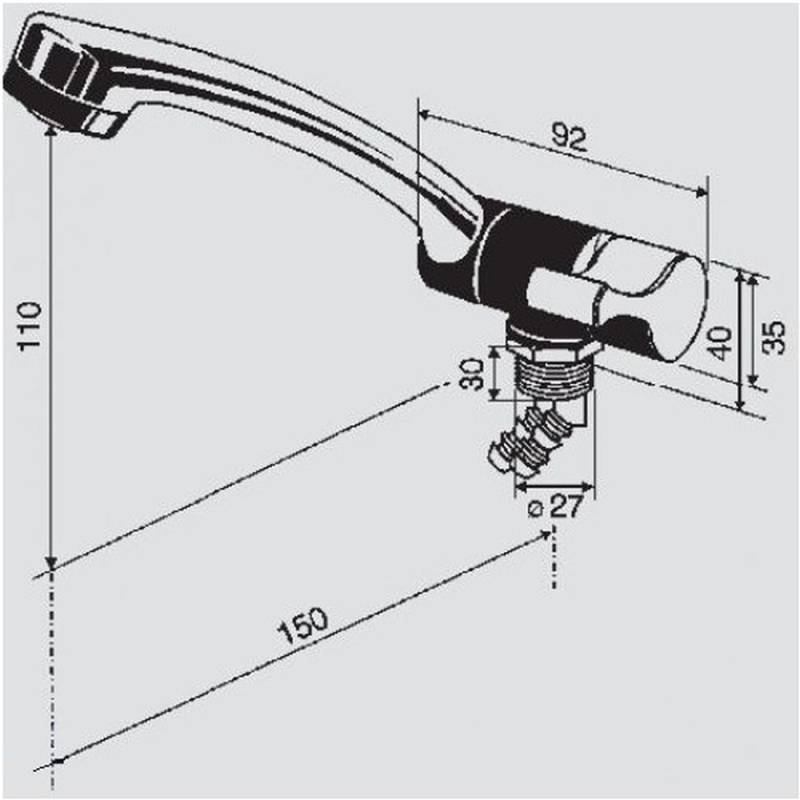 Reich Mischbatterie Style 2005 mattnickel