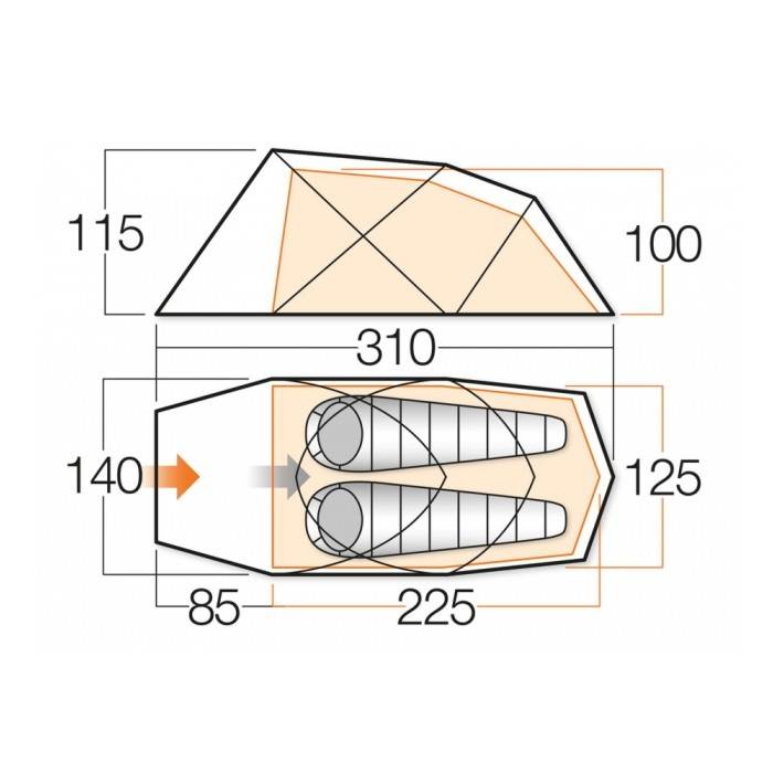 Vango Sirocco 200 Zelt