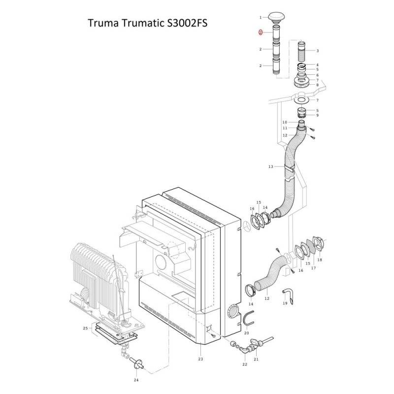 Kaminverlngerung AKV 15 cm