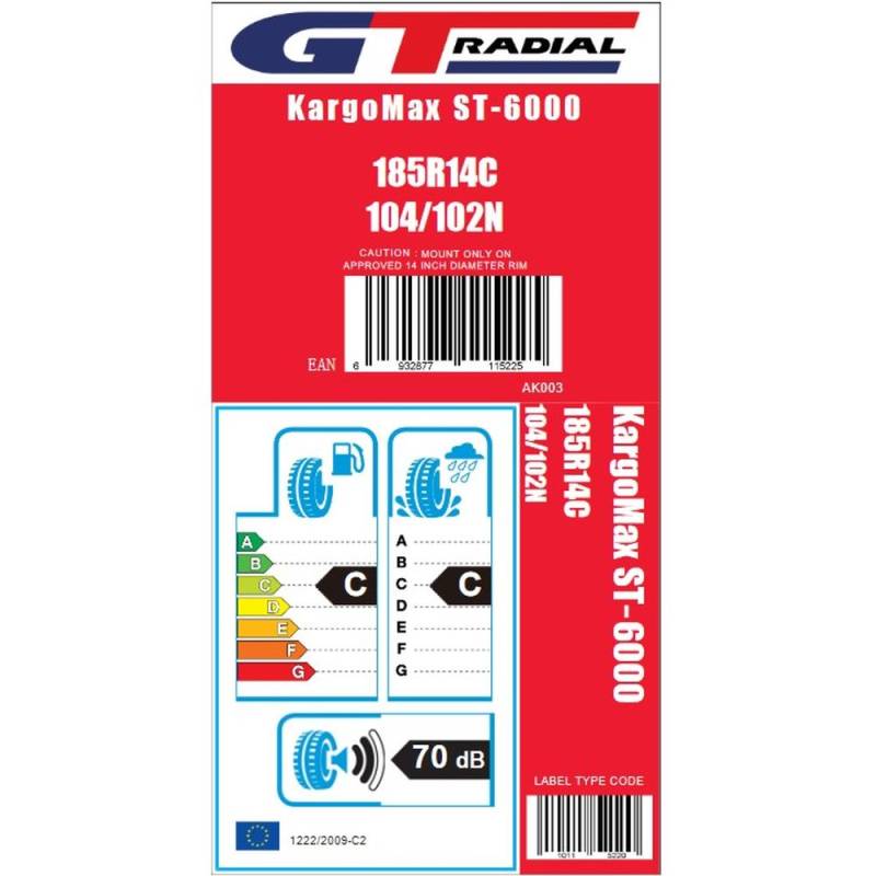 Reserverad mit Felge 185 R14C 8PR - 2140093