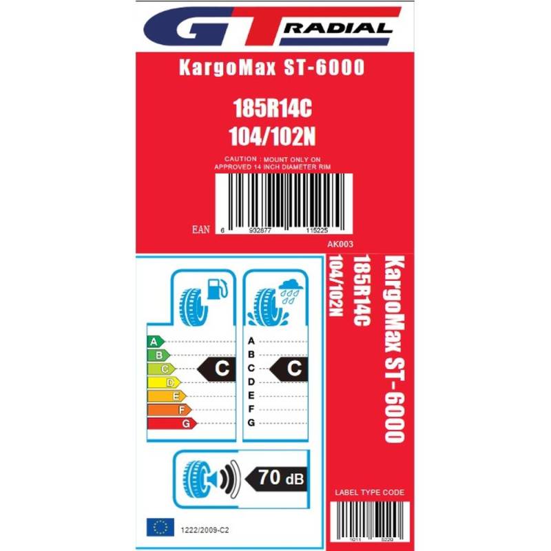 Reserverad mit Felge 185 R14C 8PR - 2140092