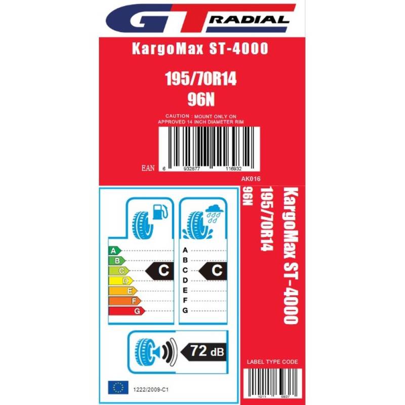 Reserverad mit Felge 195/70 R14 XL - 2140080