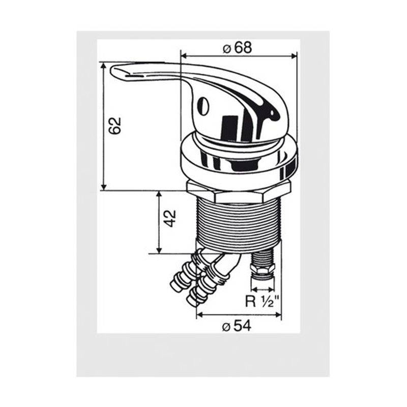 Reich Einhebelmischer KERAMIK UT - chrom