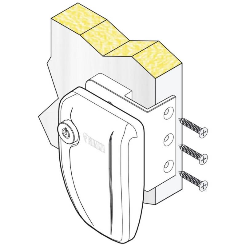 Fiamma Safe Door Frame 1 mit normalen Zylinder