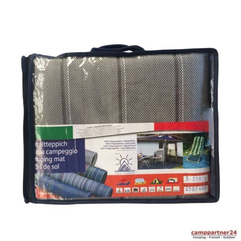 Arisol Briolite Zeltteppich 250 x 350 cm - stahlgrau 