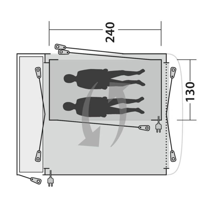 Outwell Milestone, Bremburg, Linnburg - Innenzelt - 2023
