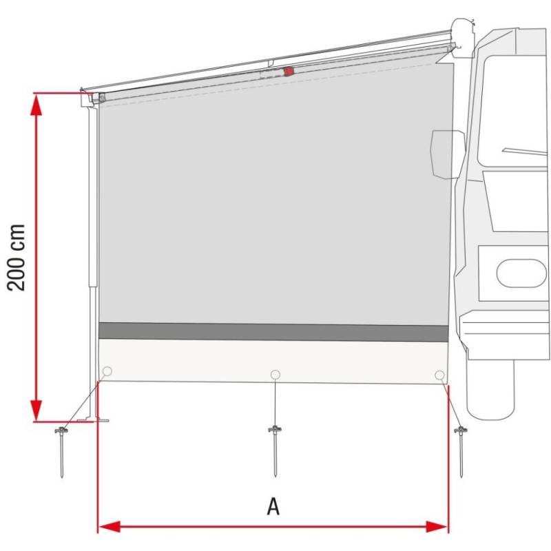 Fiamma Sun View Side Seitenwand fr F45, F65 und F80
