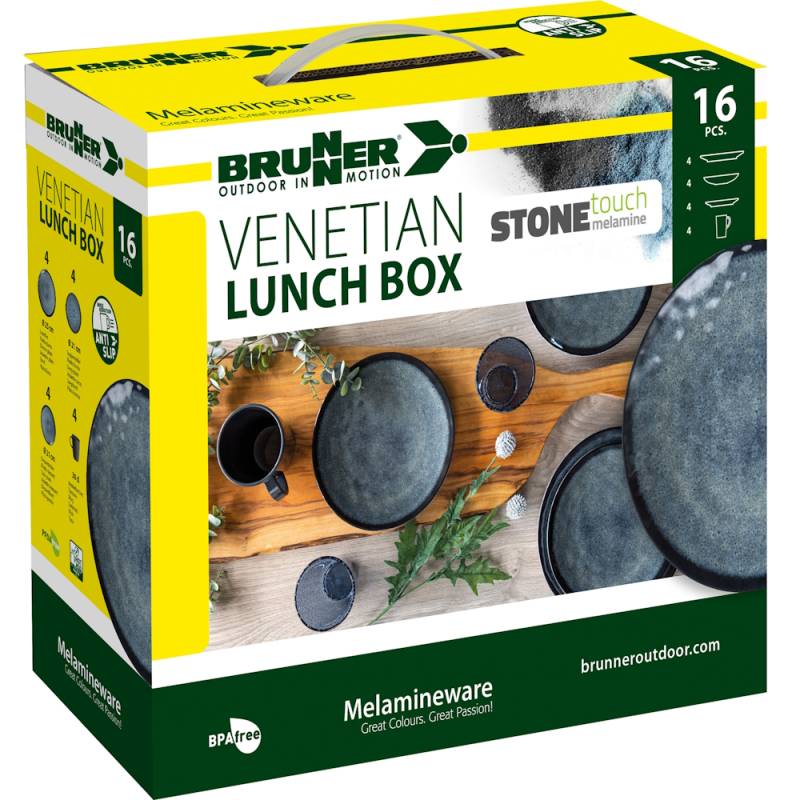 Brunner Lunch Box Venetian blue 16 tlg.