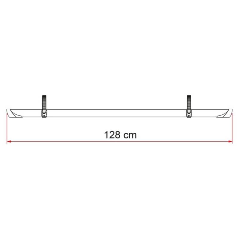 Fiamma Rail Quick Pro Fahrradschiene - deep black