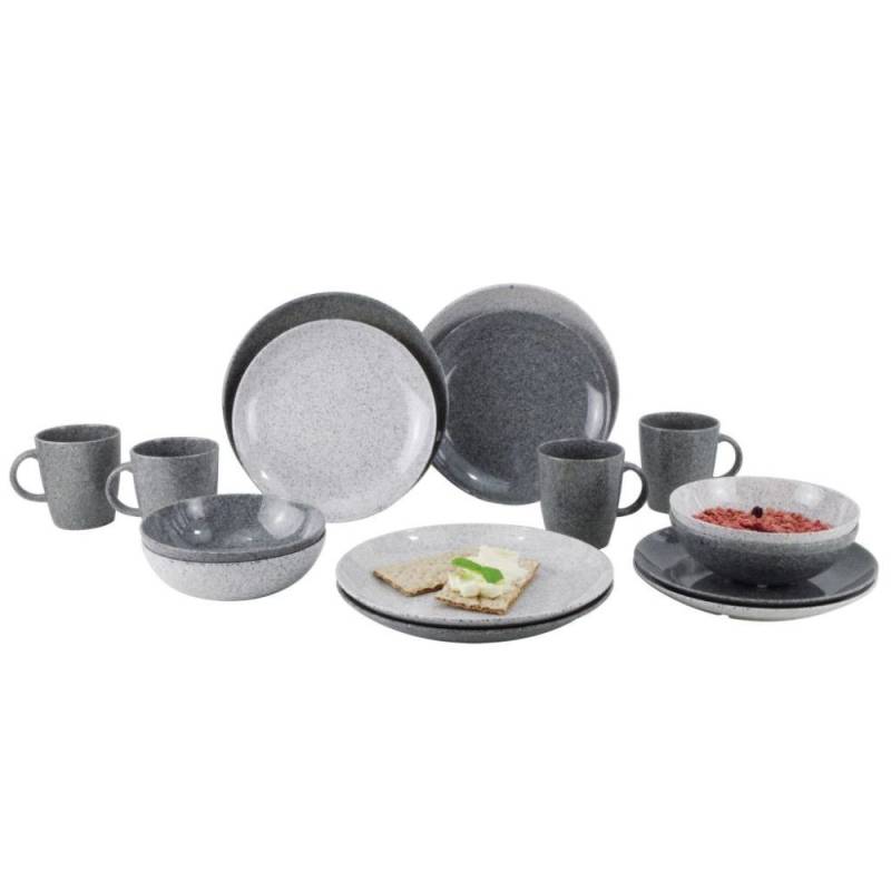Gimex Classic Line Granite Geschirr-Set 16-teilig