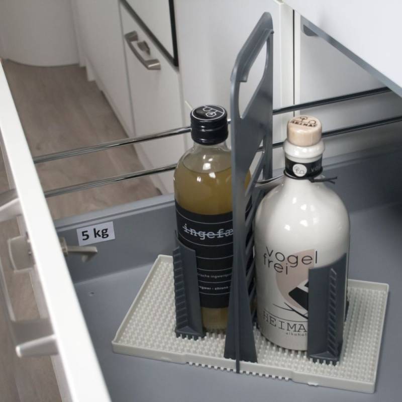 Purvario Flaschenhalter Multi Tray OELE - grau