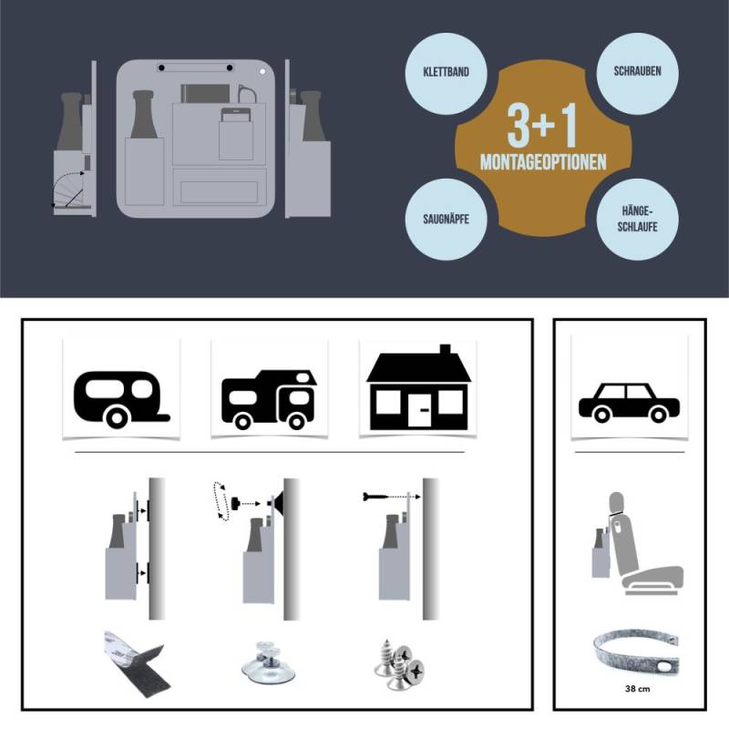 GranHin Wandnachtkstchen Organizer M