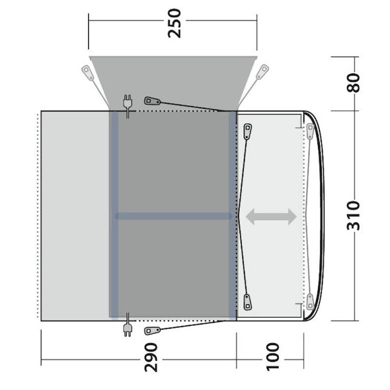Outwell Jonesville 290SA Flex Busvorzelt