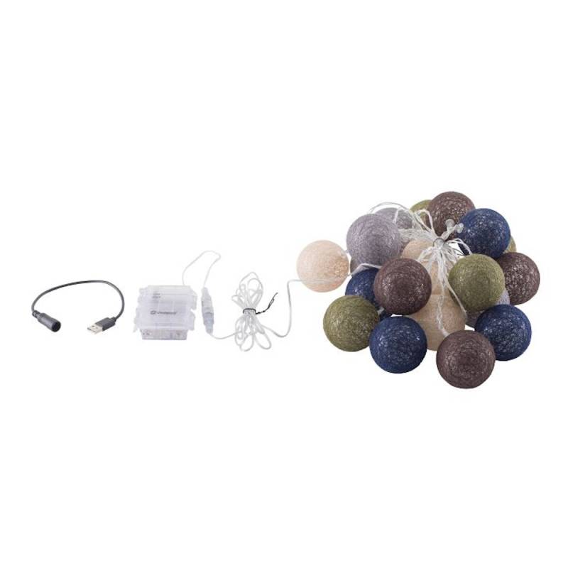 Outwell Alpha Lichterkette mit Baumwollkugeln