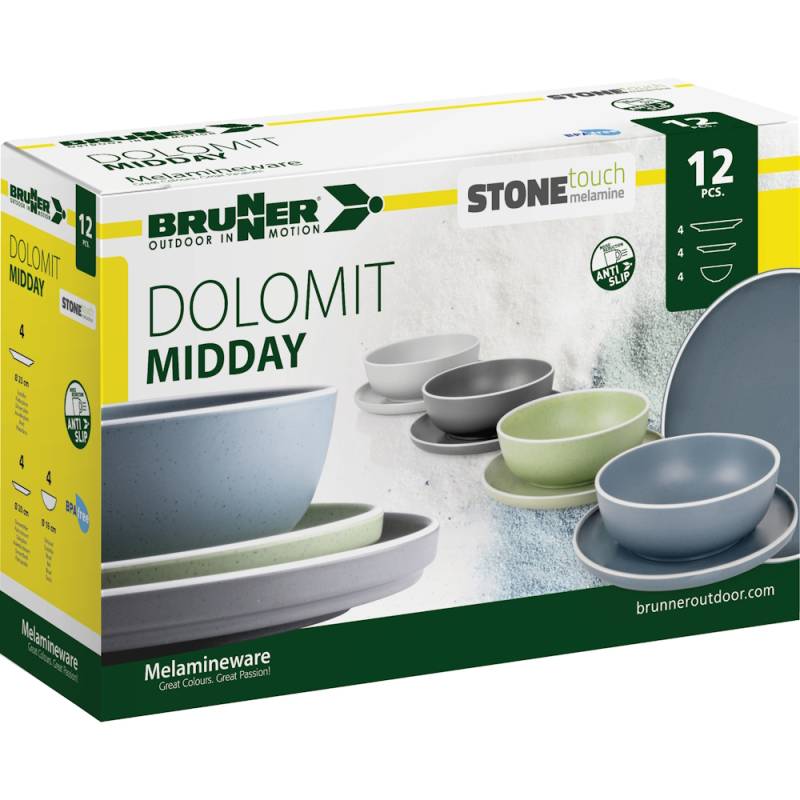 Brunner Midday Dolomit Grau 12 tlg.