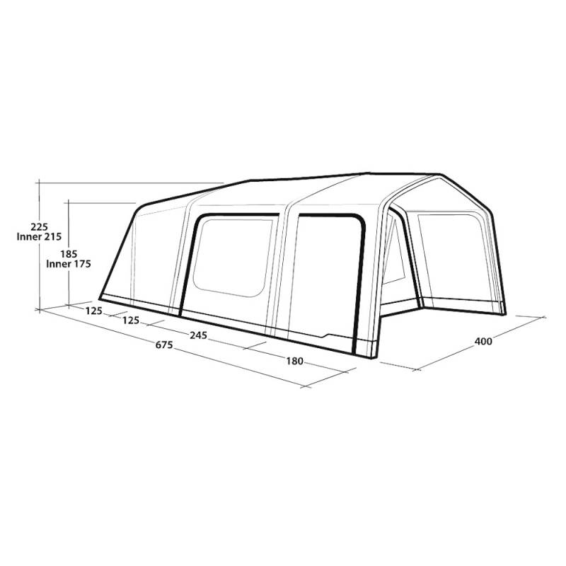 Outwell Boston 6 Air TC Familienzelt