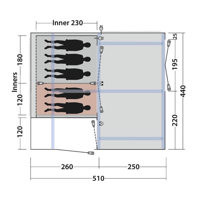 Outwell Virginia 5 Air TC Familienzelt