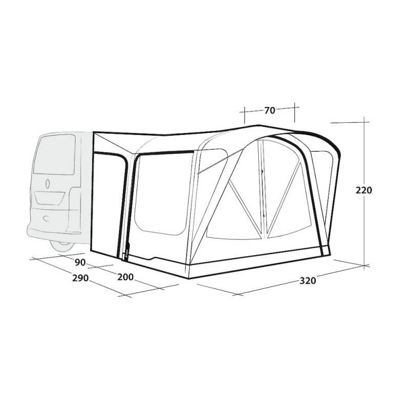 Outwell Park PowerAir Buszelt