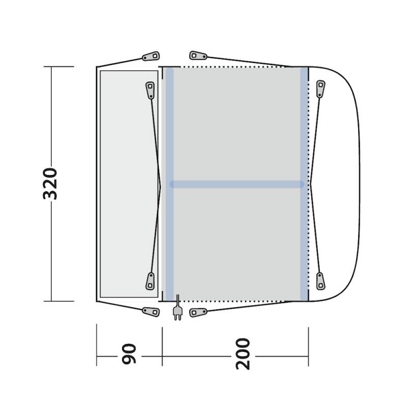 Outwell Park PowerAir Buszelt