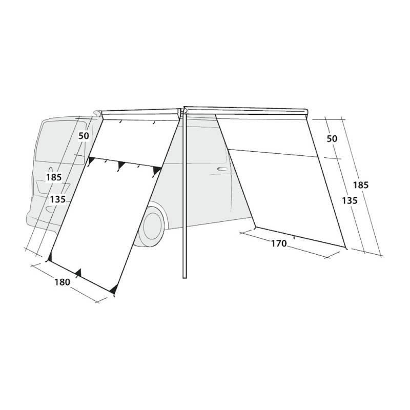 Outwell Fallcrest Set Seitenplanen
