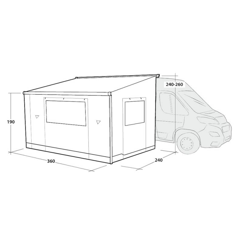 Outwell Seitenw�nde f�r Markisen