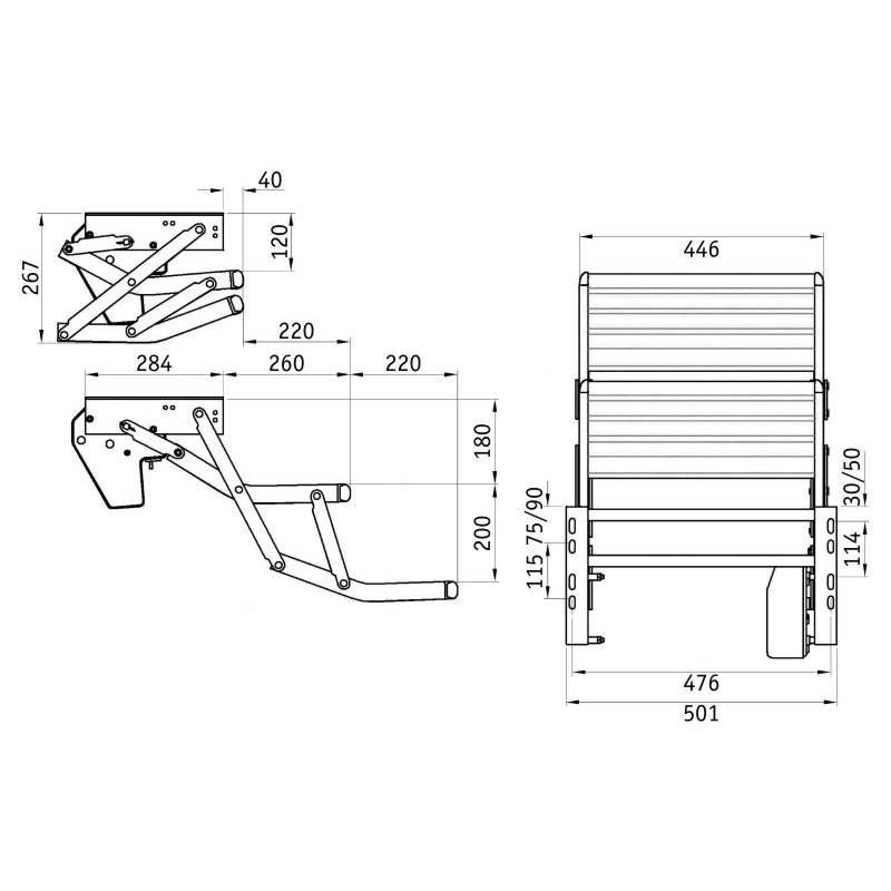Thule electric double 440 Alu Trittstufe