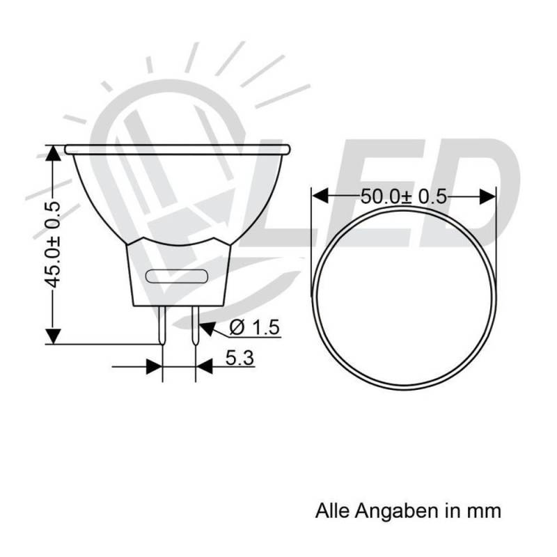 Green Power LED Leuchtmittel - 21er SMD Spot MR16