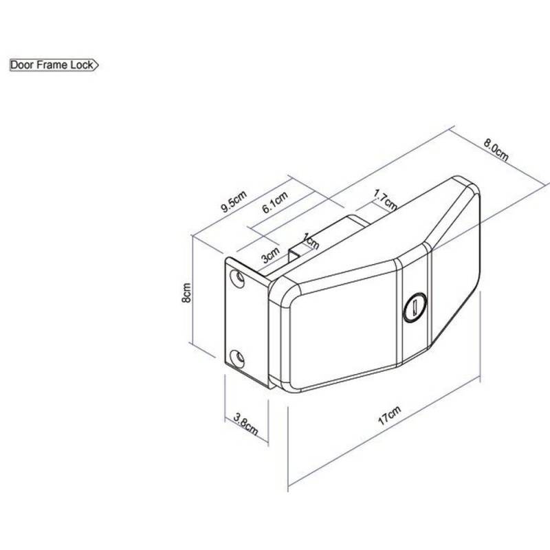 Thule Door Frame Lock Trverriegelung 3er Set