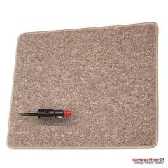 Pro Car Heizteppich 12 Volt, 60x100cm hellbraun
