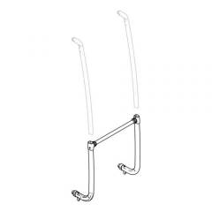 Tragrahmen-Querstrebe & unterer Tragarm, Satz li. + re.