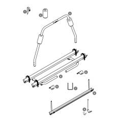 Schutzhlse fr Tragrahmen, 2 Stck