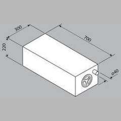 Wassertank EV0905 43 Liter